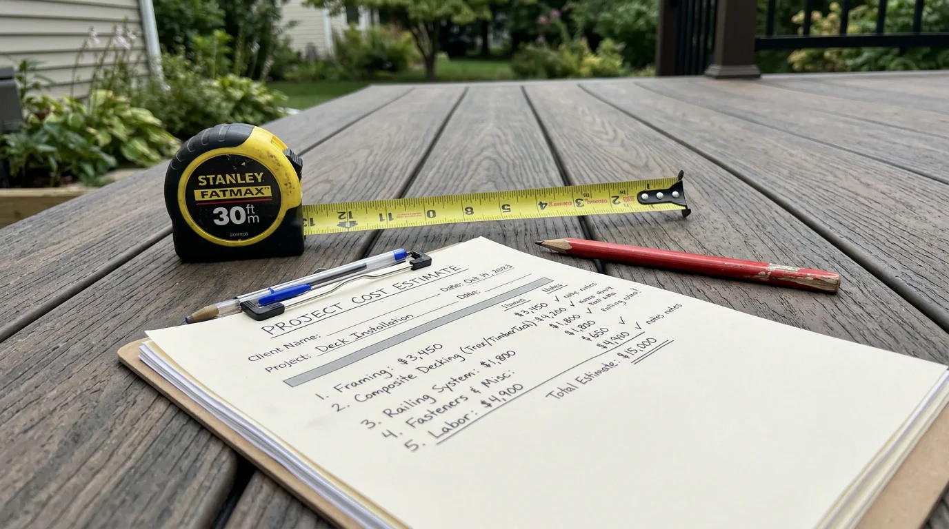 Composite Deck Cost in Waterloo (2026): Material vs Installed Pricing