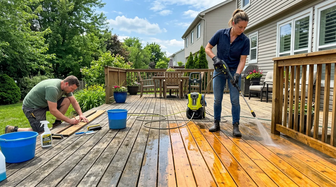 Composite Deck Maintenance in Ontario: Cleaning, Mold, Snow & Salt