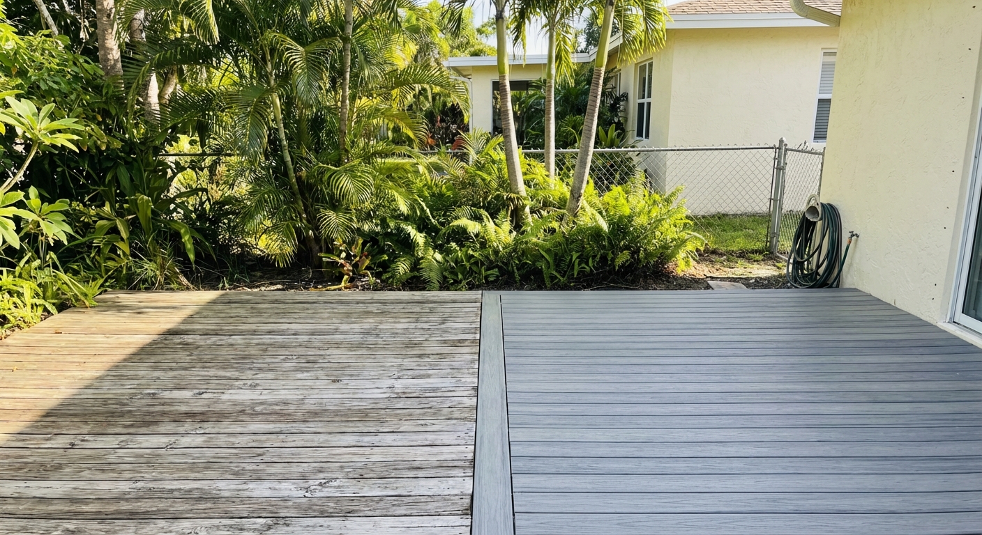 Composite vs Wood Decking in Florida: Pros, Cons & Costs