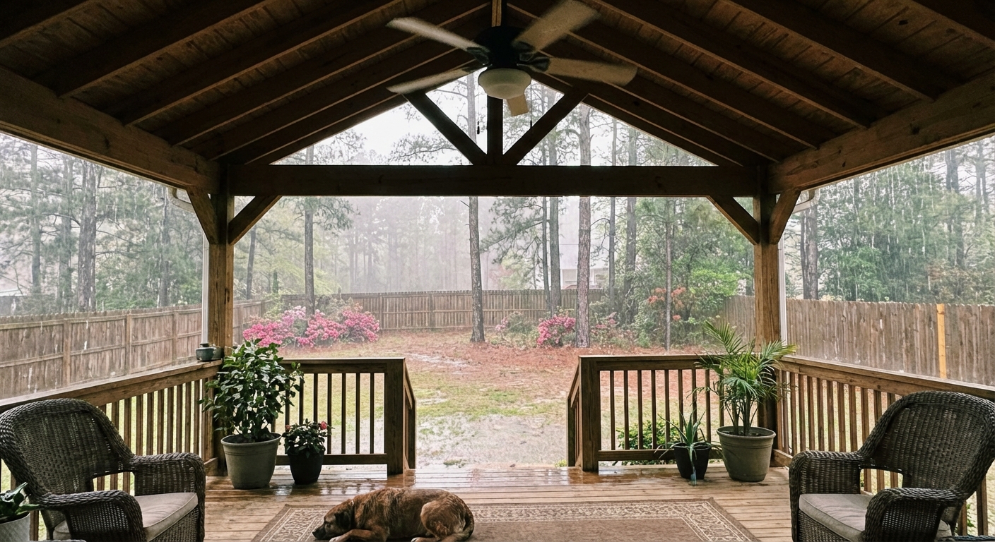 Covered Deck Ideas for Georgia: Shade & Rain Protection That Works
