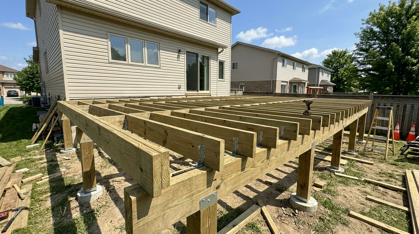 Deck Joist Spacing in Ontario: 16\" vs 12\" On-Center
