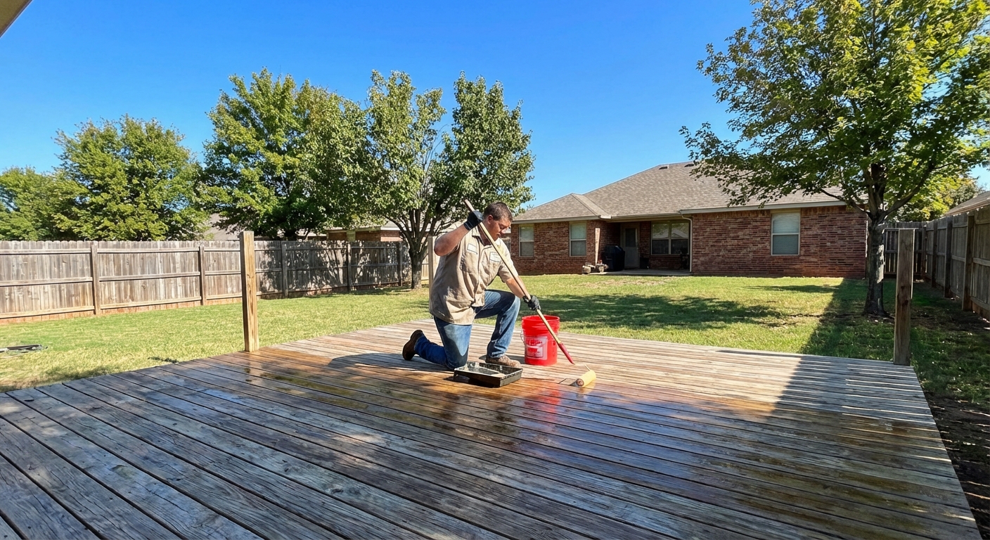 Deck Maintenance in Oklahoma: Protecting Your Deck from UV & Wind