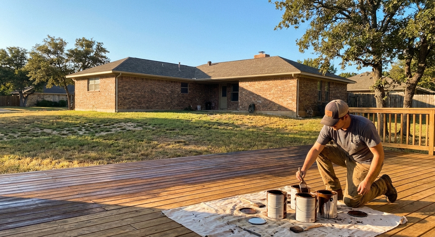 Deck Staining Tips for Texas Heat: When & How to Do It Right