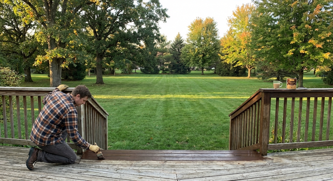 How to Stain a Deck in Illinois: Timing, Products & Techniques