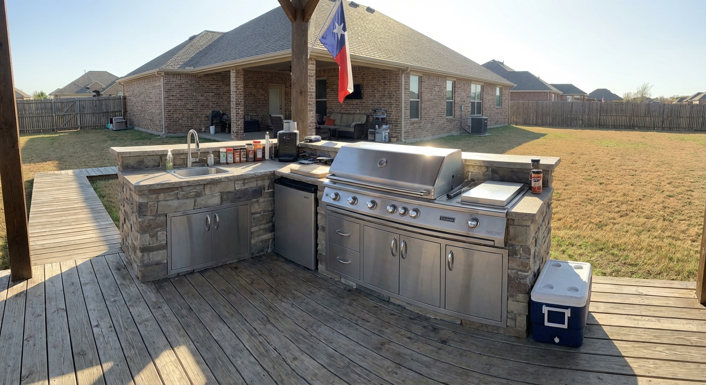 Outdoor Kitchen Deck Ideas for Texas: Build the Ultimate Backyard