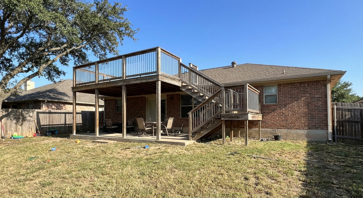 Two-Story Deck in Texas: Costs, Permits & Design Options